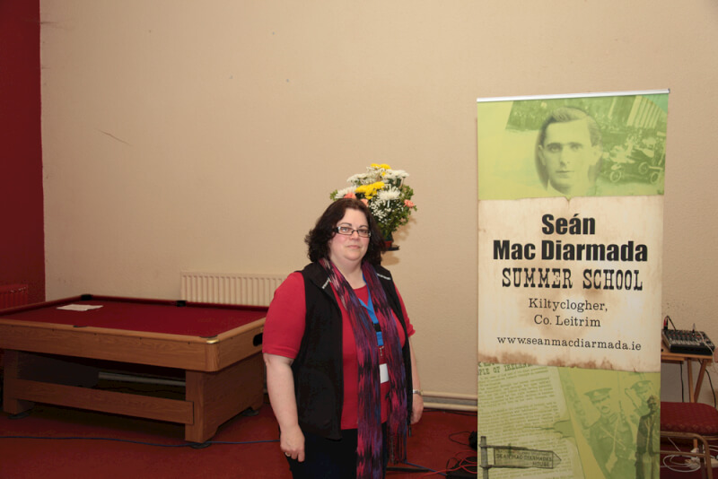 Mary McAuliffe UCD speaking at Sean MacDiarmada Summer School in Kiltyclogher