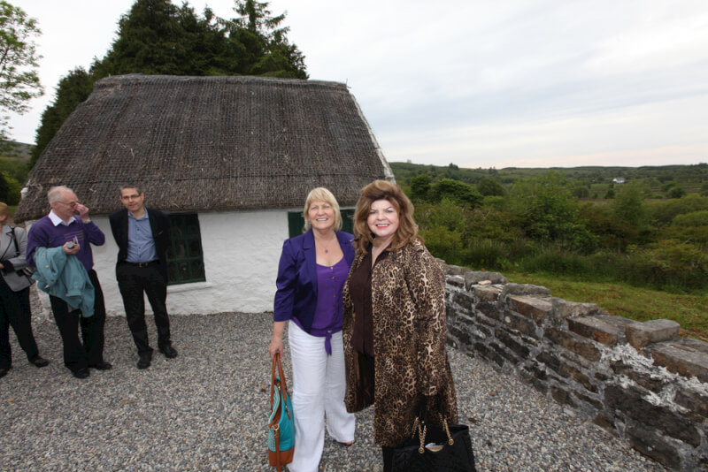 Visitors to SeÃ¡n MacDiarmada house Kiltyclogher Co Leitrim on day of Official Opening of SeÃ¡n MacDiarmada Summer School