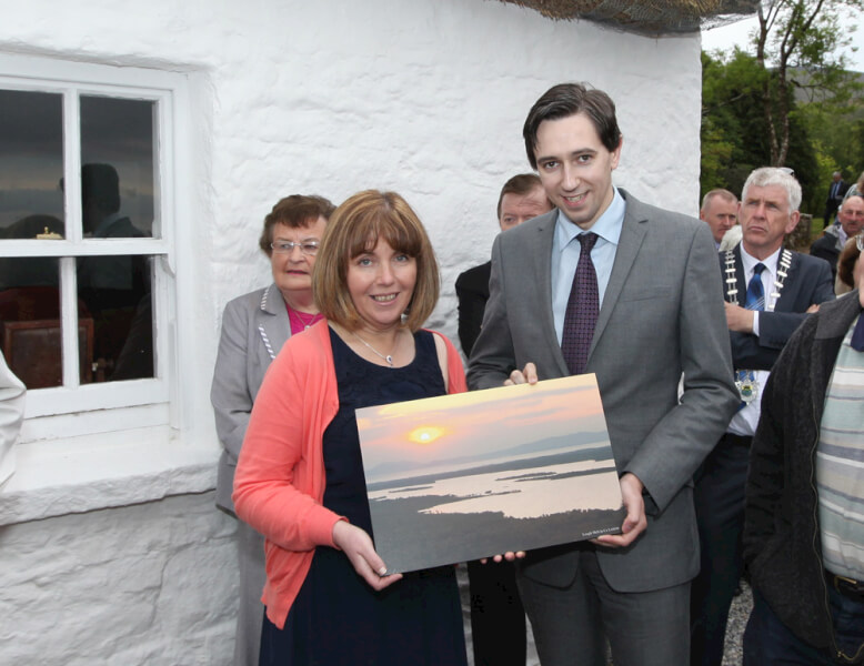 Presentation of Picture to Minister for State Simon Harris at Official Opening of SeÃ¡n MacDiarmada Summer School