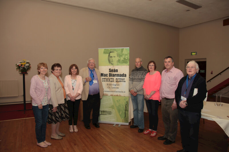 Tim Pat Coogan with the Committee at Sean MacDiarmada Summer School in Kiltyclogher Co Leitrim